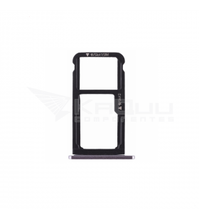 Soporte Bandeja Sim / Micro Sd para Huawei Honor 6C Nova Smart Enjoy 6S Plata