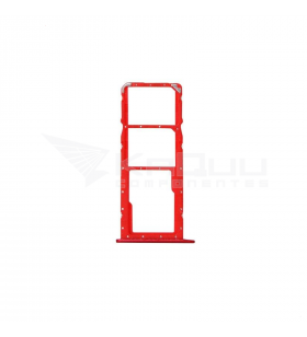 Soporte Bandeja Sim / Micro Sd para Huawei Honor 8X Honor View 10 Lite Rojo