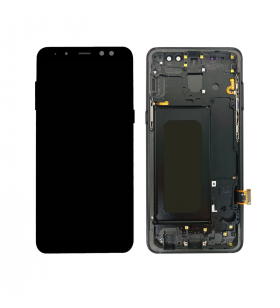 Pantalla Samsung Galaxy A8 2018 Negra con Marco Lcd A530F OLED
